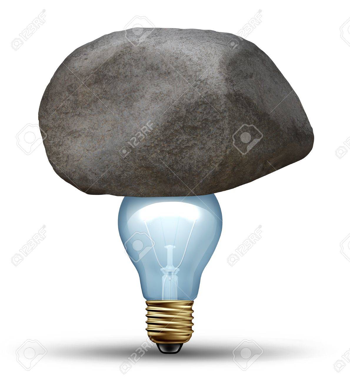 Sterk idee concept als een creatieve kracht symbool van ...