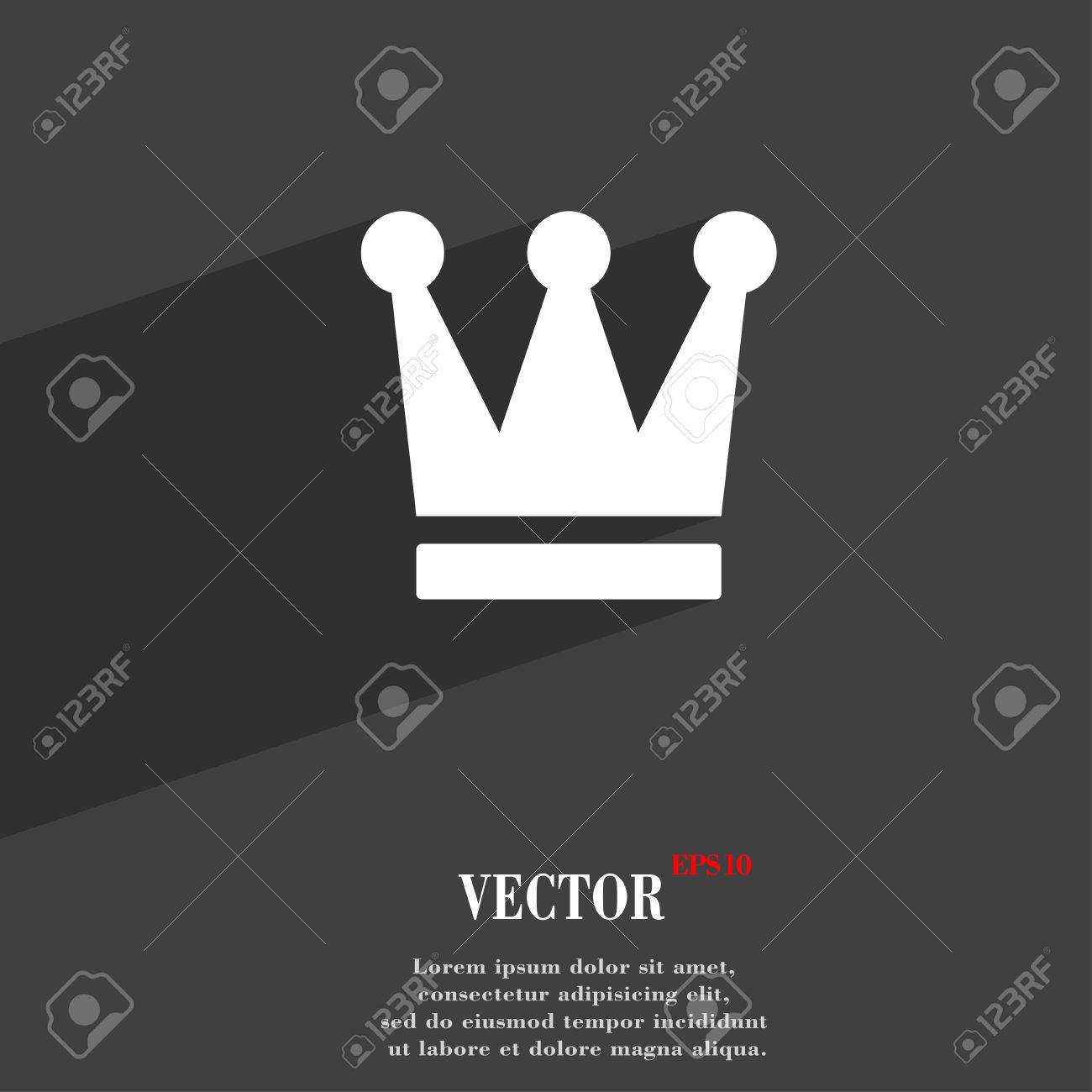 King Crown Icon King Crown Icon Symbol Flat