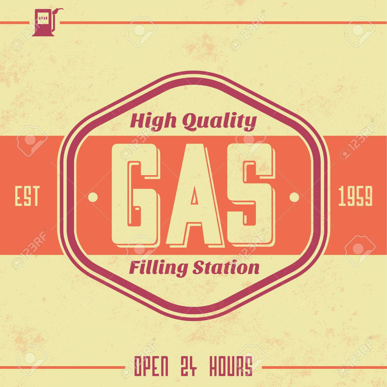 vintage sign template