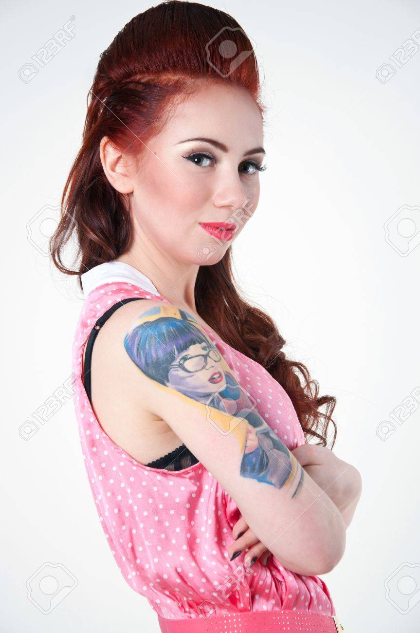 Model Wearing Pink Dress