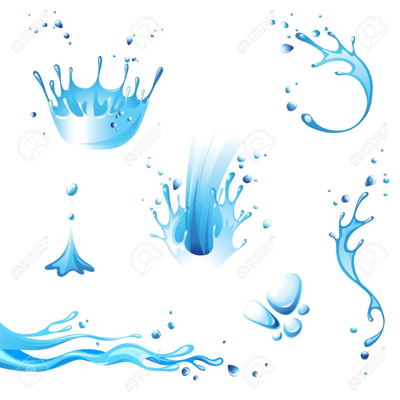Water Spray Clip Art