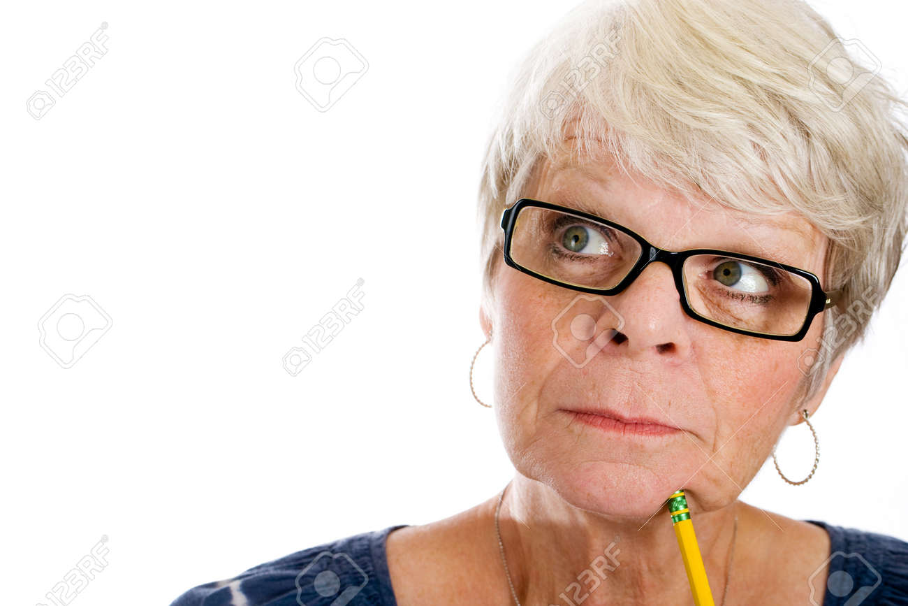 10698917-Mature-woman-thinking-hard-Stoc