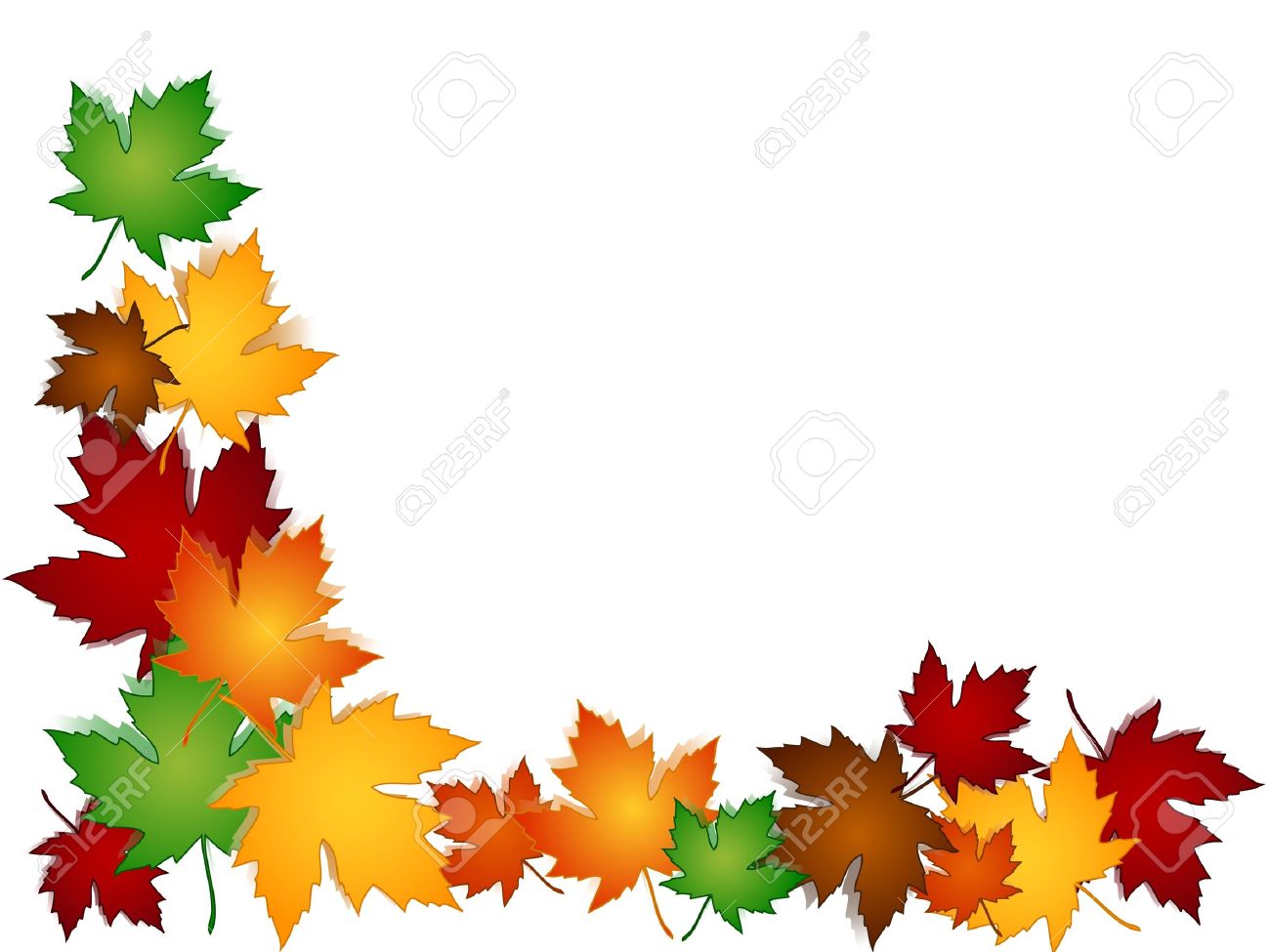 Autumn Leaf Border Clip Art