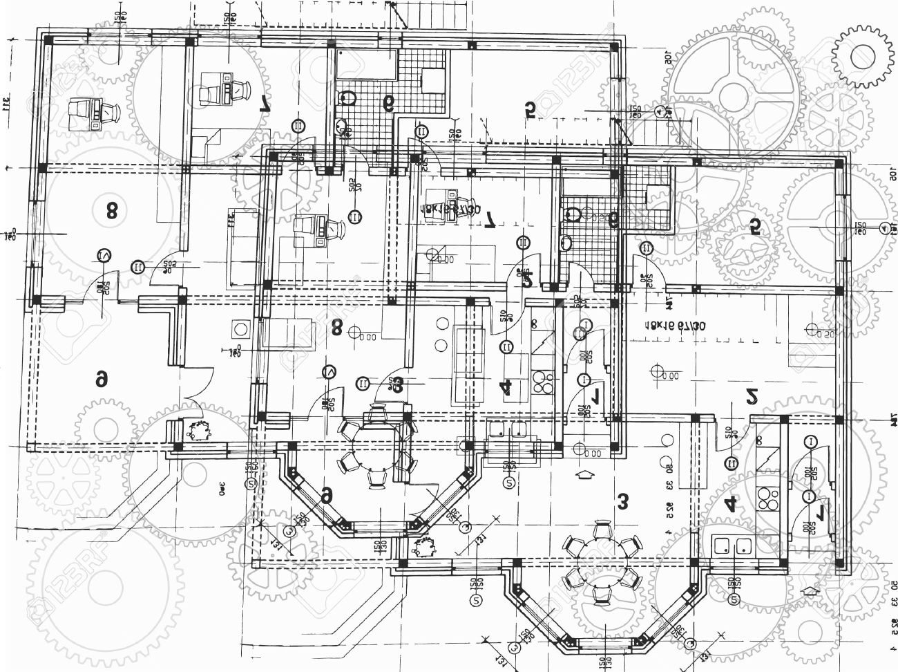 vector architectural plan