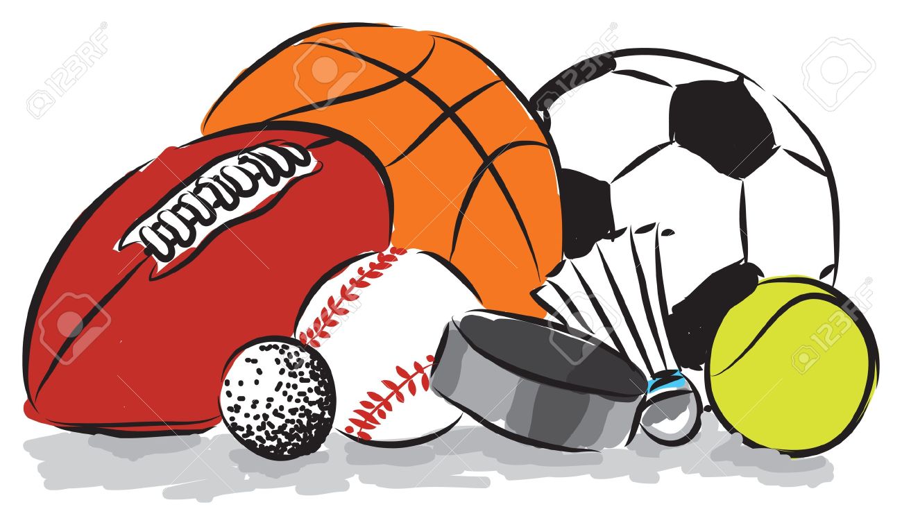 Clip Art Sports Balls Clipart sports balls illustration royalty free cliparts vectors and illustration