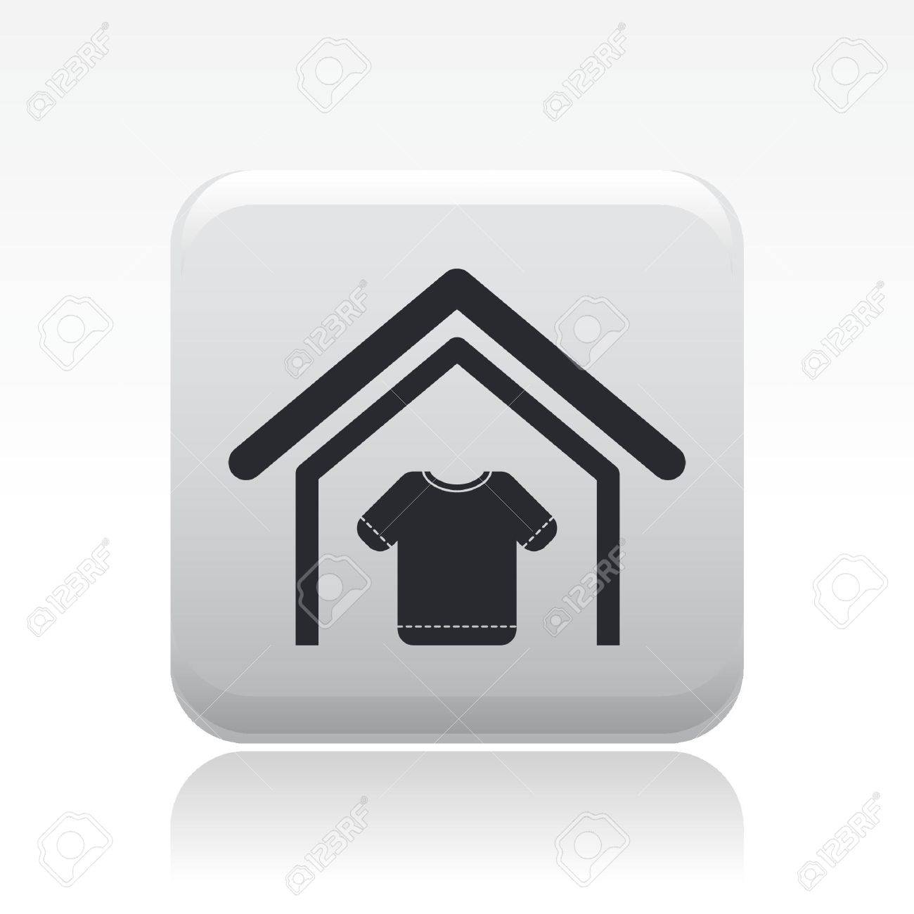 Clothing store icon vector