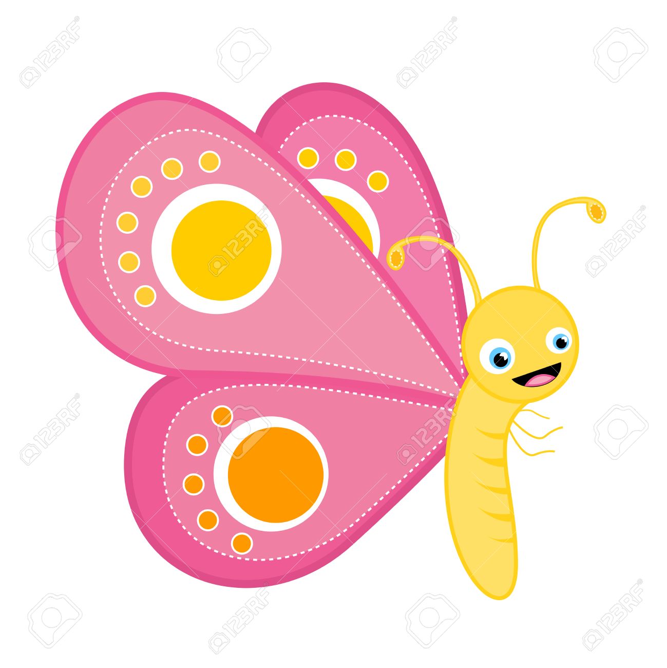Butterflies Clip Art Illustration