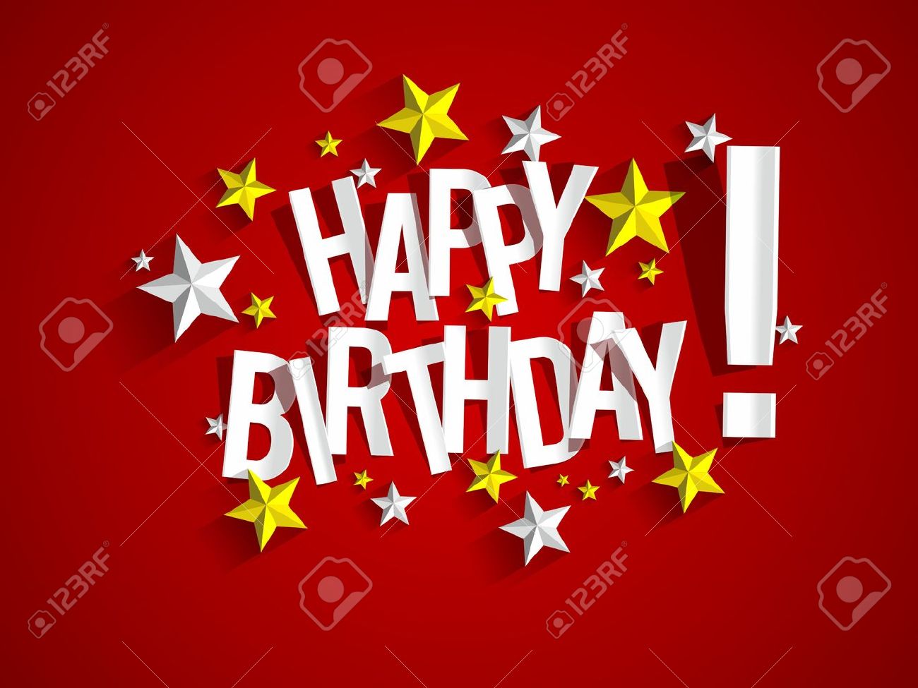 Feliz Cumple Luchonis - Página 2 24958938-Tarjeta-del-feliz-cumplea-os-con-estrellas-ilustraci-n-vectorial-Foto-de-archivo