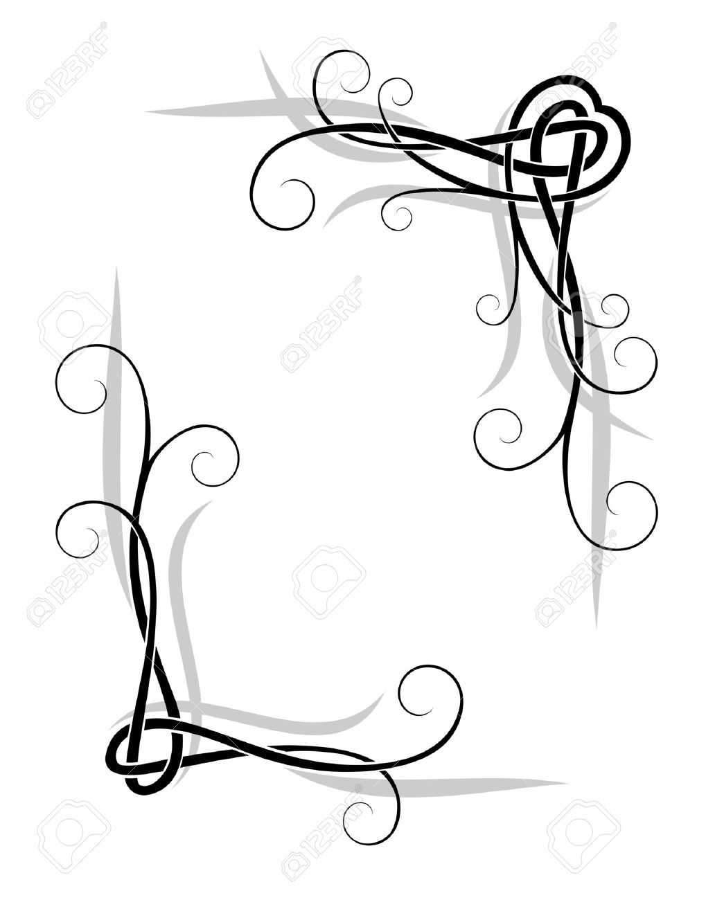 fancy corner border