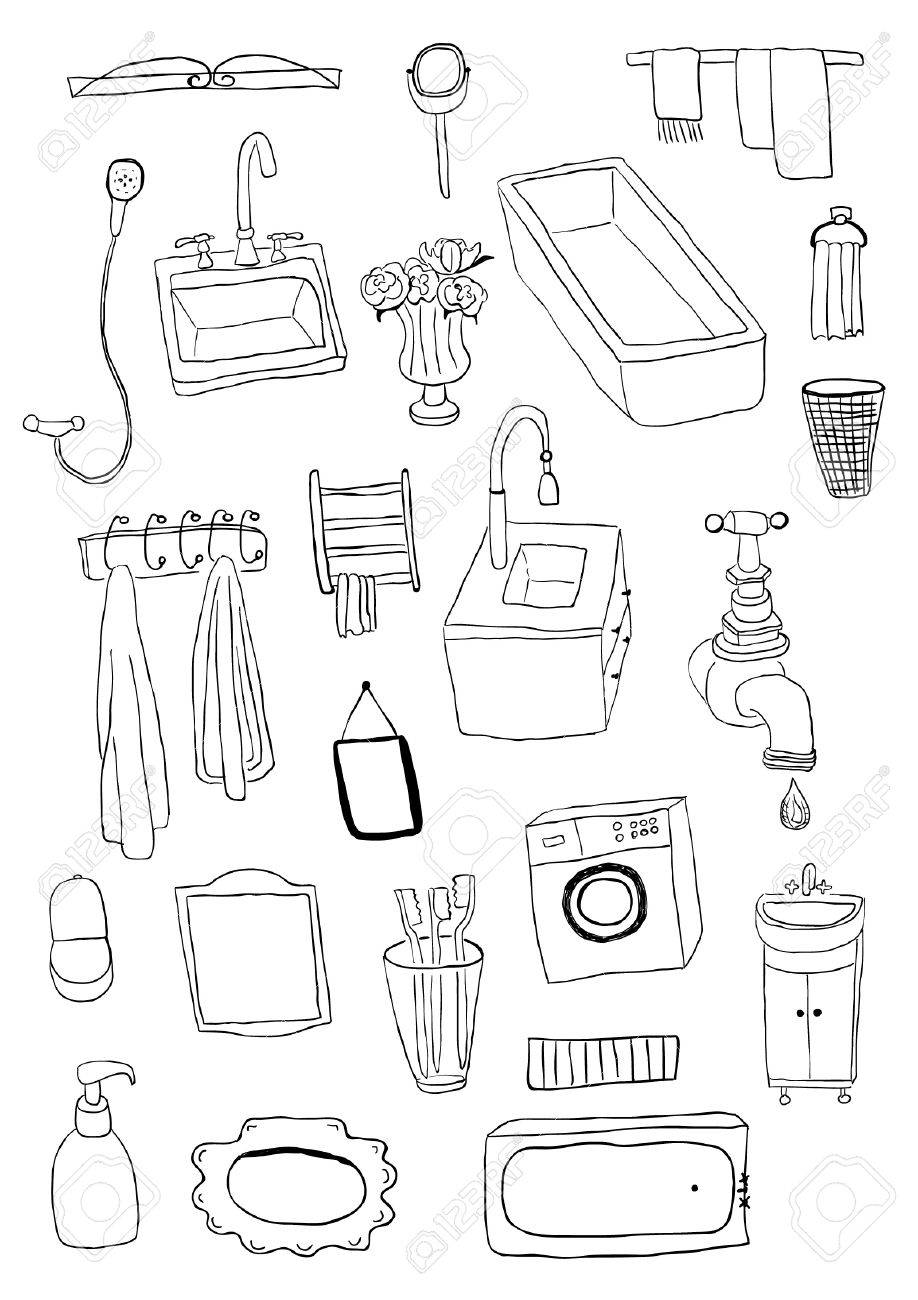 archivio fotografico oggetti da bagno