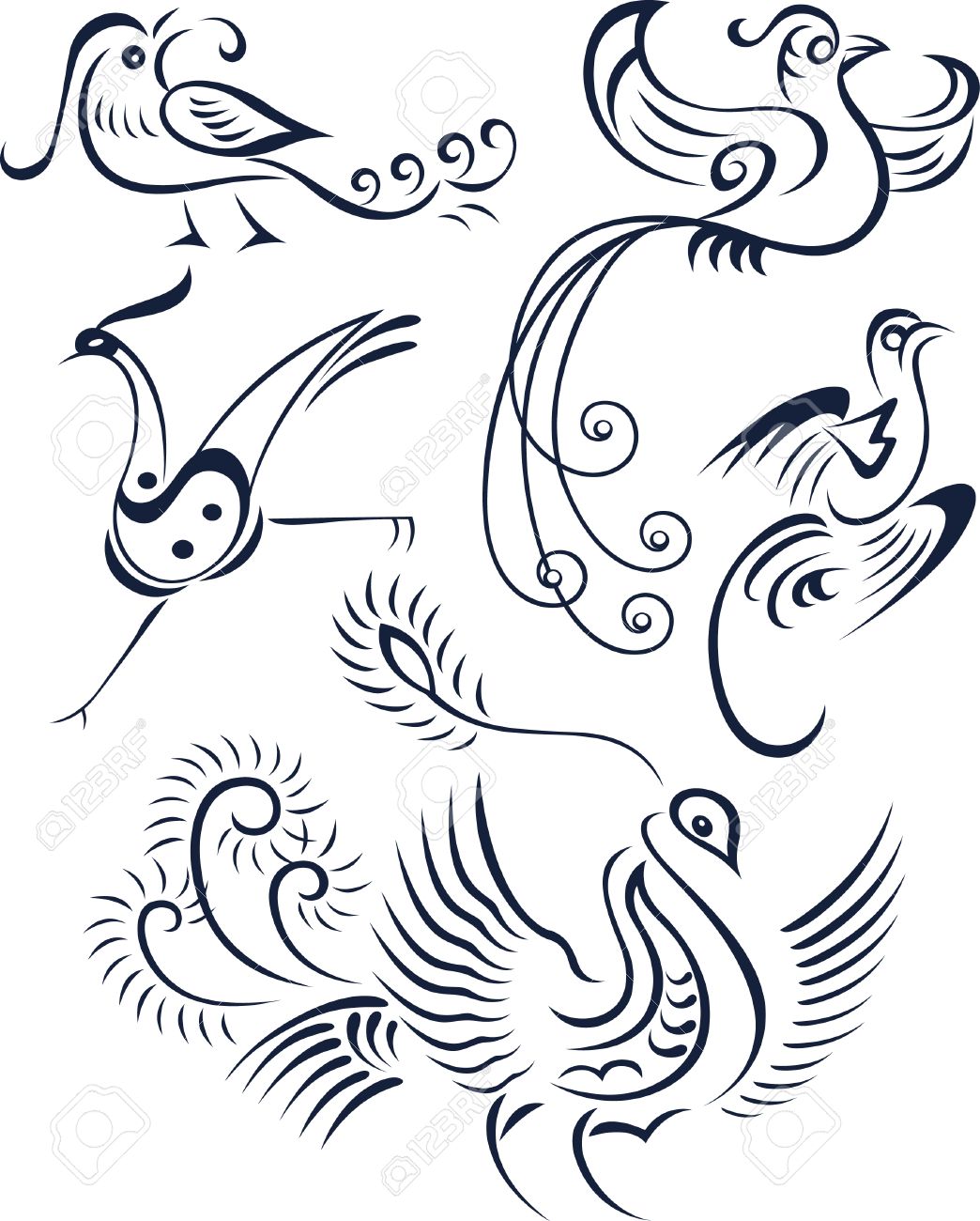 Tribal Bird Tattoos Tattoo Graphic Symbol Design