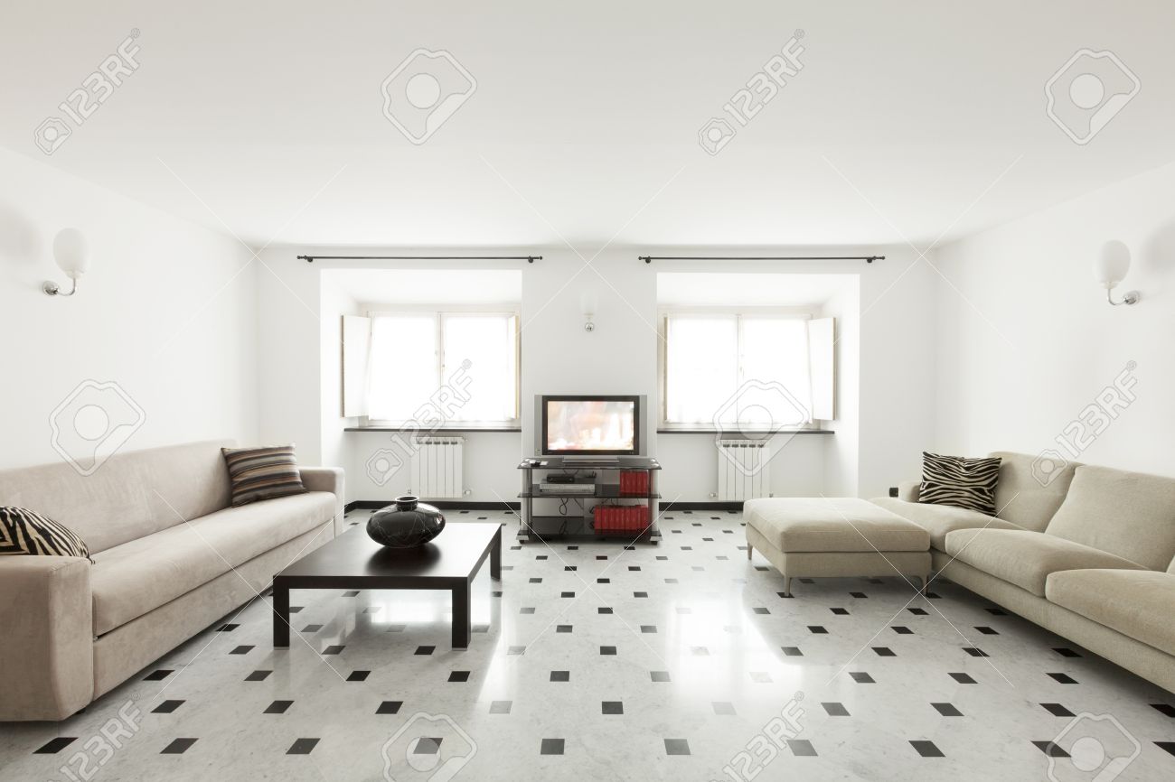 Salon moderne appartement: appartement industriel chic et moderne ...