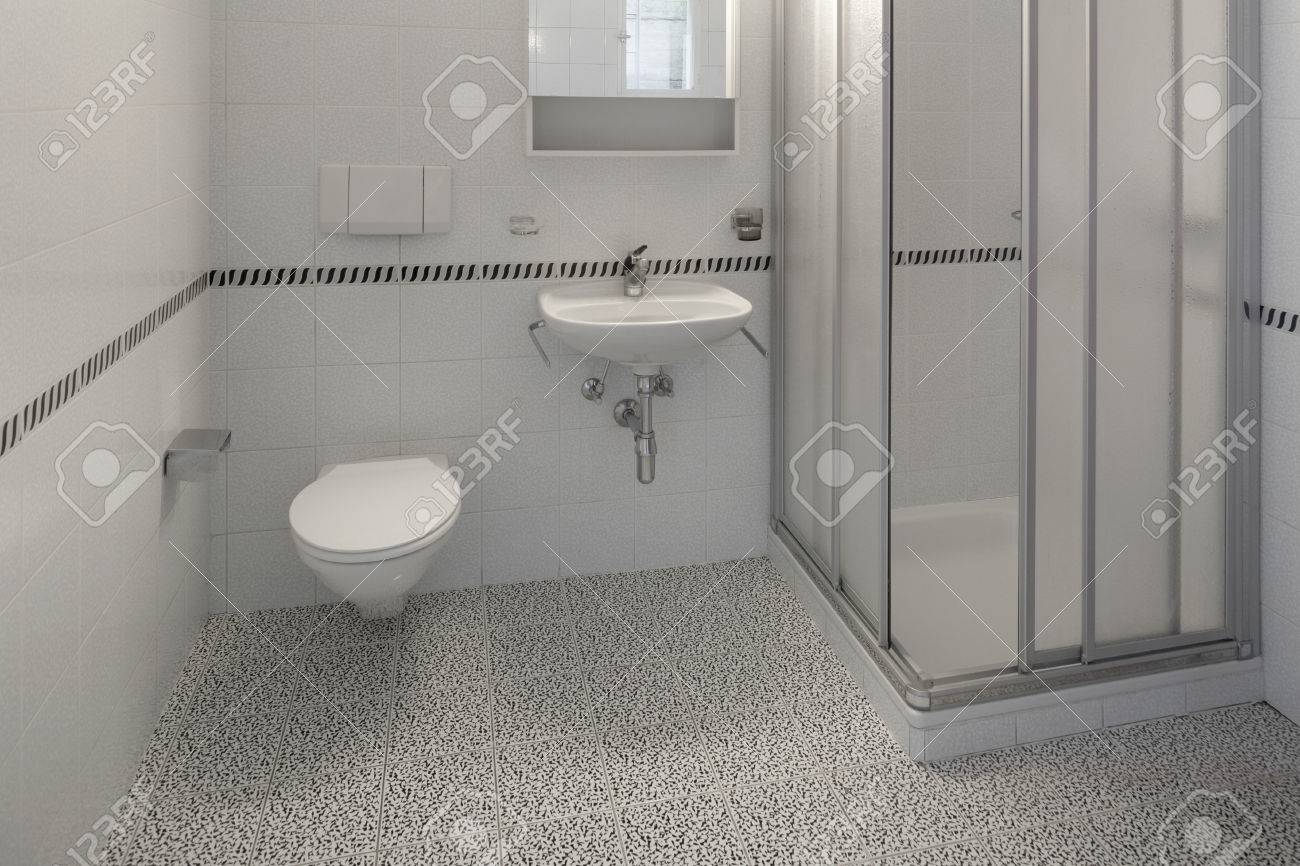 Empty Apartment Bathroom architecture, interiors of empty apartment, bathroom view stock Empty Apartment Bathroom architecture, interiors of empty apartment, bathroom view stock