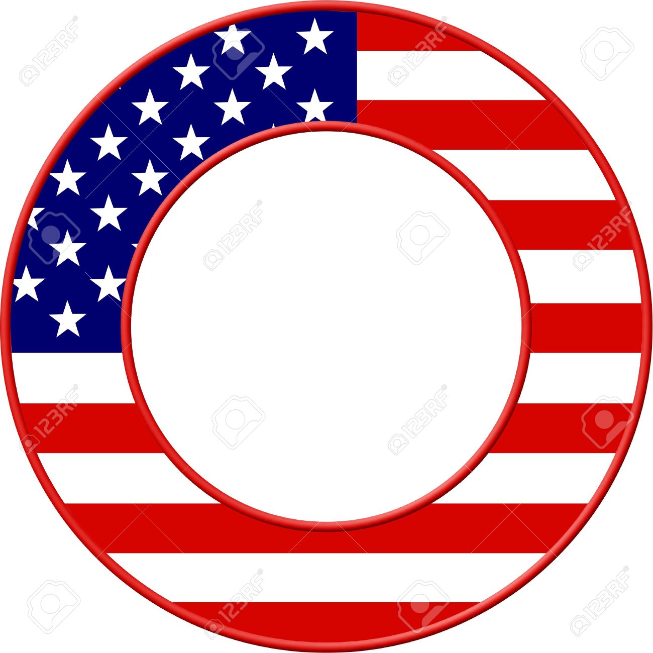 american flag border powerpoint