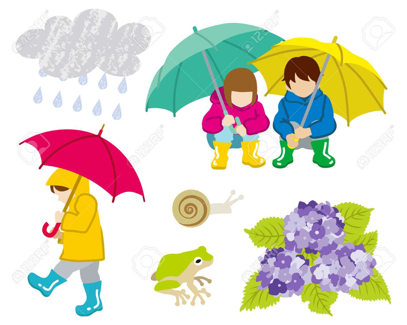 Clip Art Rainy Day Clip Art rainy day children clip art set royalty free cliparts vectors stock vector 39194569