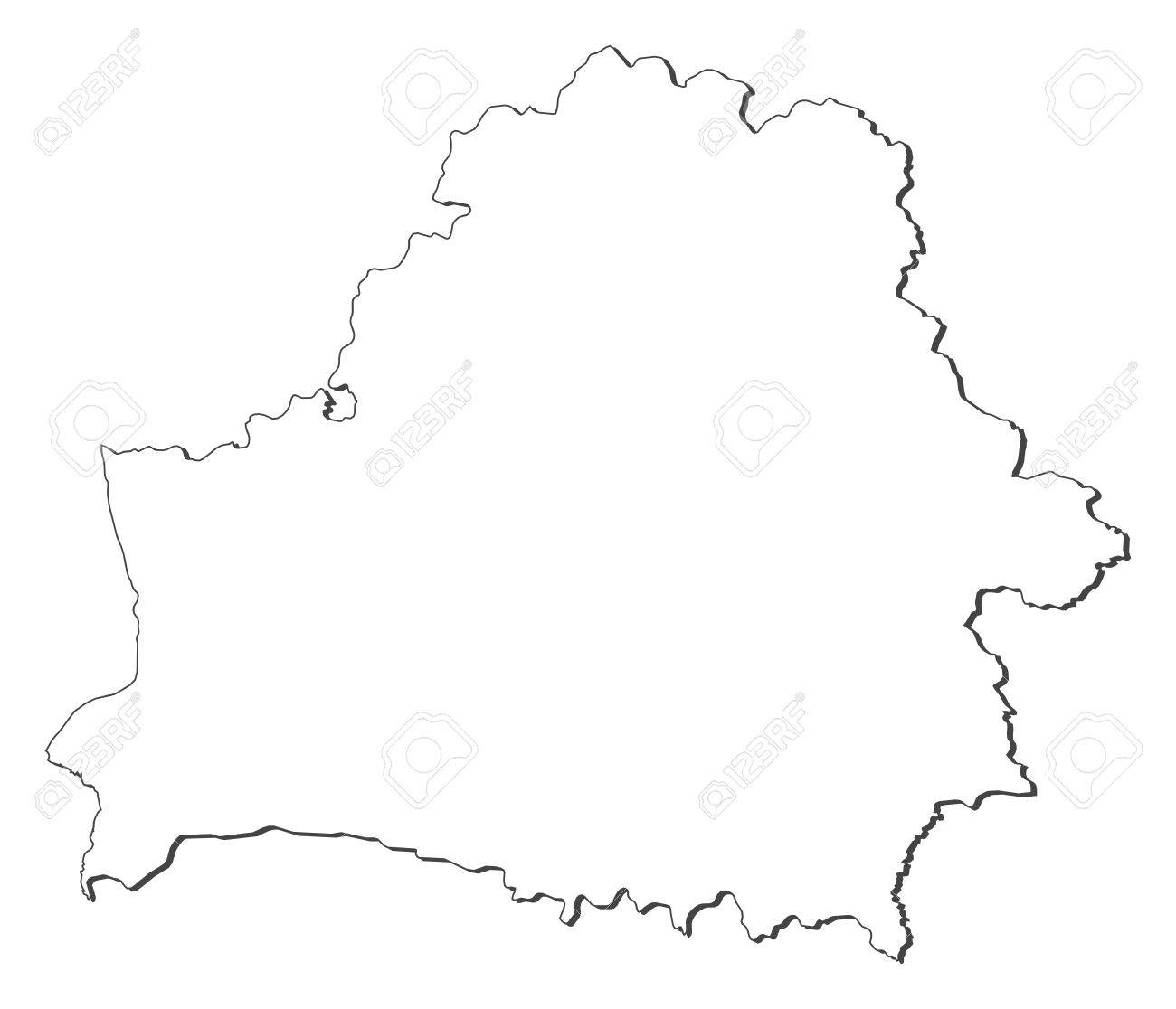 картинки карта беларуси контур