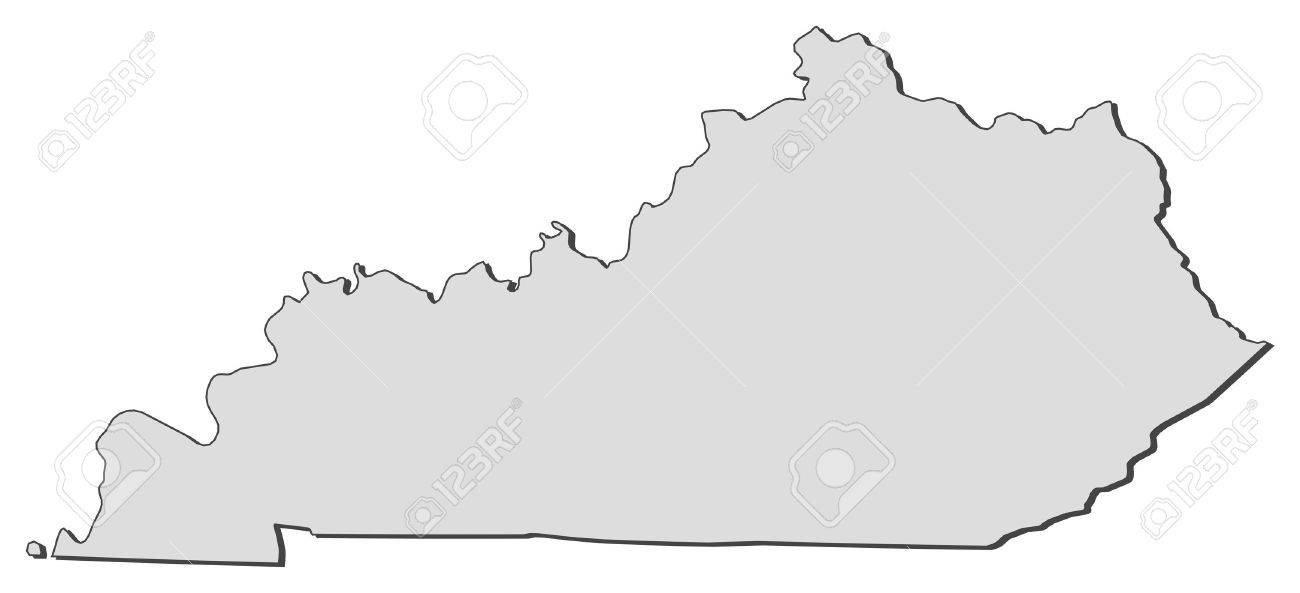Vector - Map of Kentucky, a state of United States. Map United States Kentucky Map United States Kentucky Vector - Map of Kentucky, a state of United States.