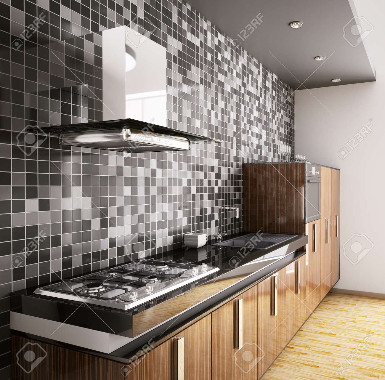 Cucina a legna con piano cottura a gas : cucina all americana ...