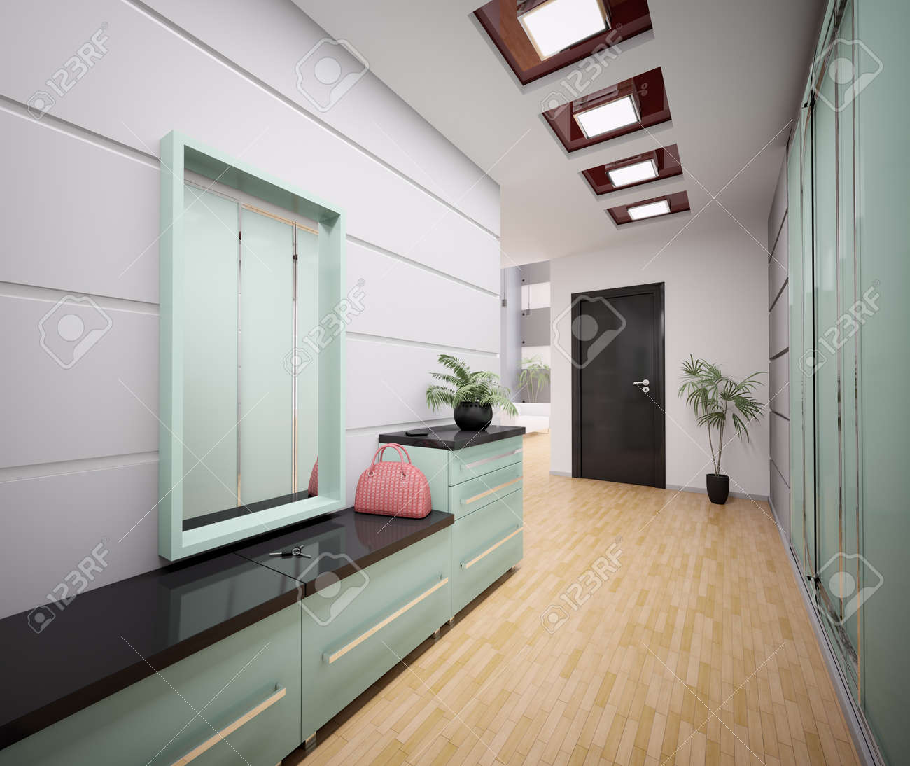 Apartment entrance table: modern entrance foyer. how to decorate ...