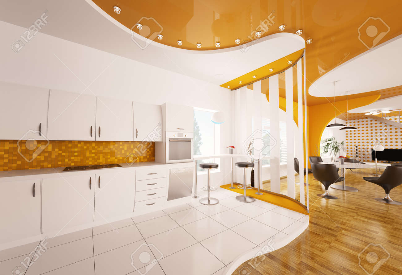 Cuisine couleur orange: quelles couleurs pour une cuisine ...