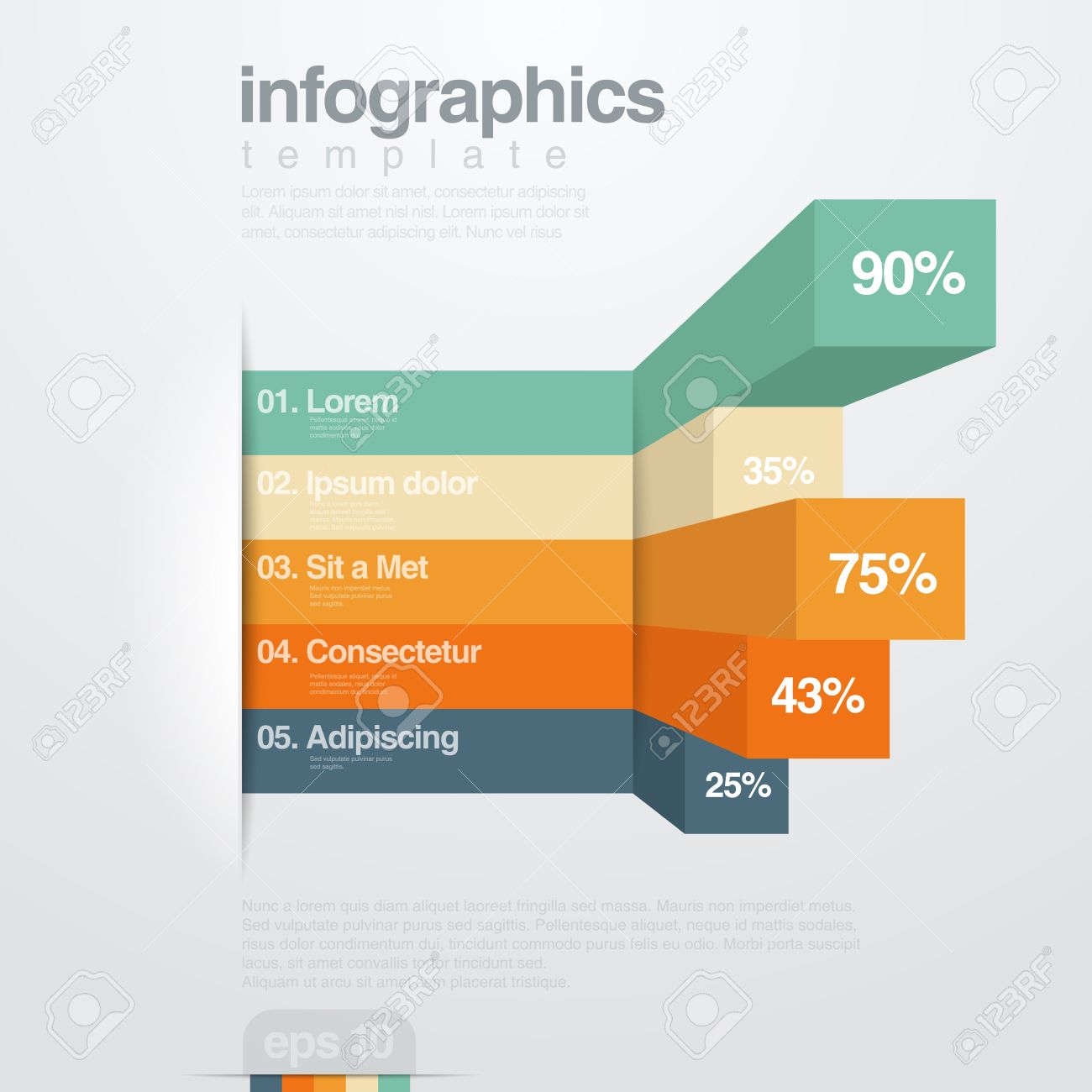 3d Charts Diagram Infographic Infographic Poster Data Visualization