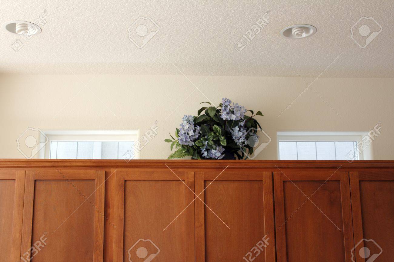 Artificial Hydrangea Floral Arrangement In A Wood Basket On Top Artificial Hydrangea Floral Arrangement In A Wood Basket On Top