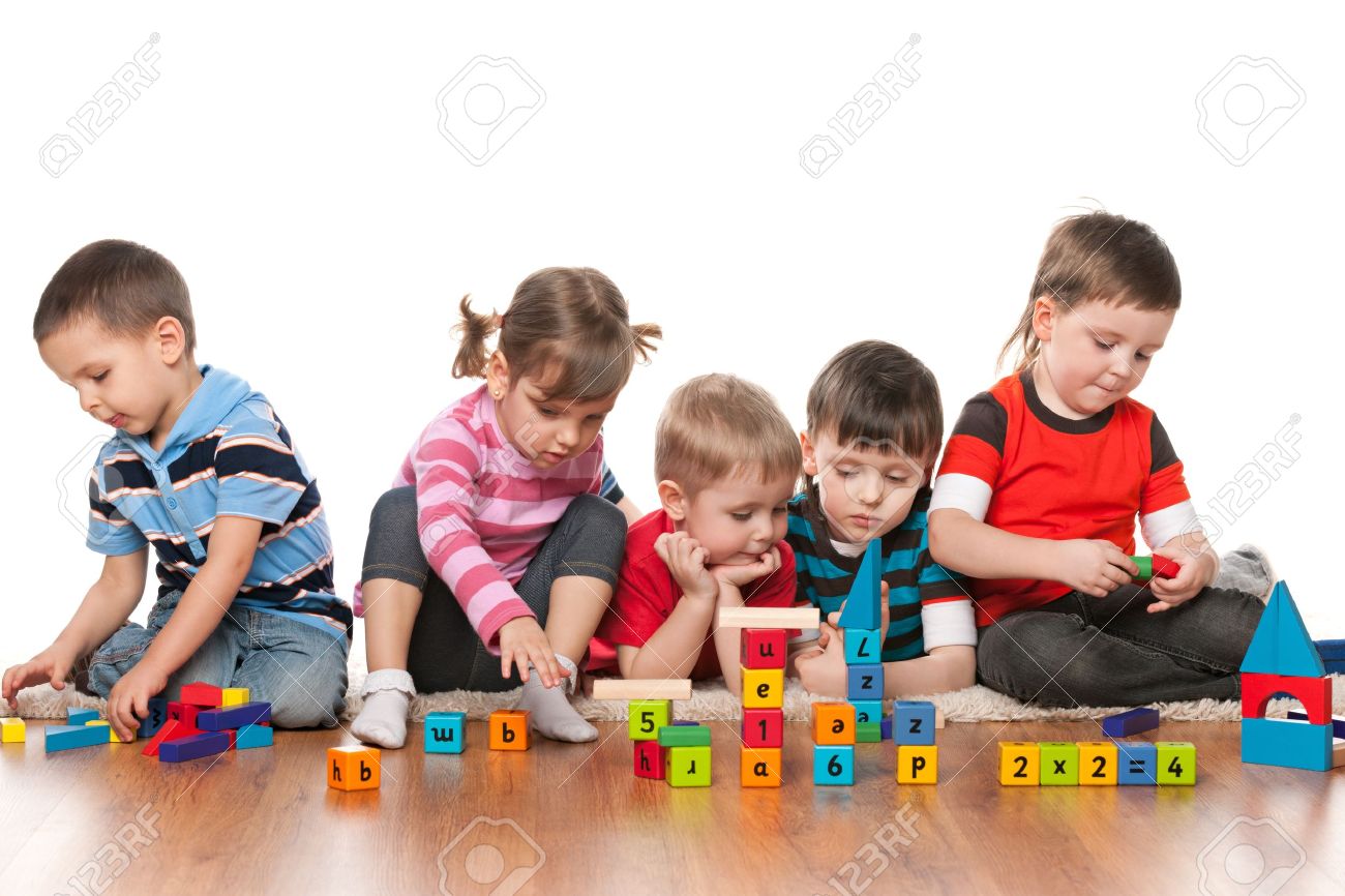 Worksheet Kindergarten Kids kids kindergarten scalien five are playing on the floor with blocks in kindergarten