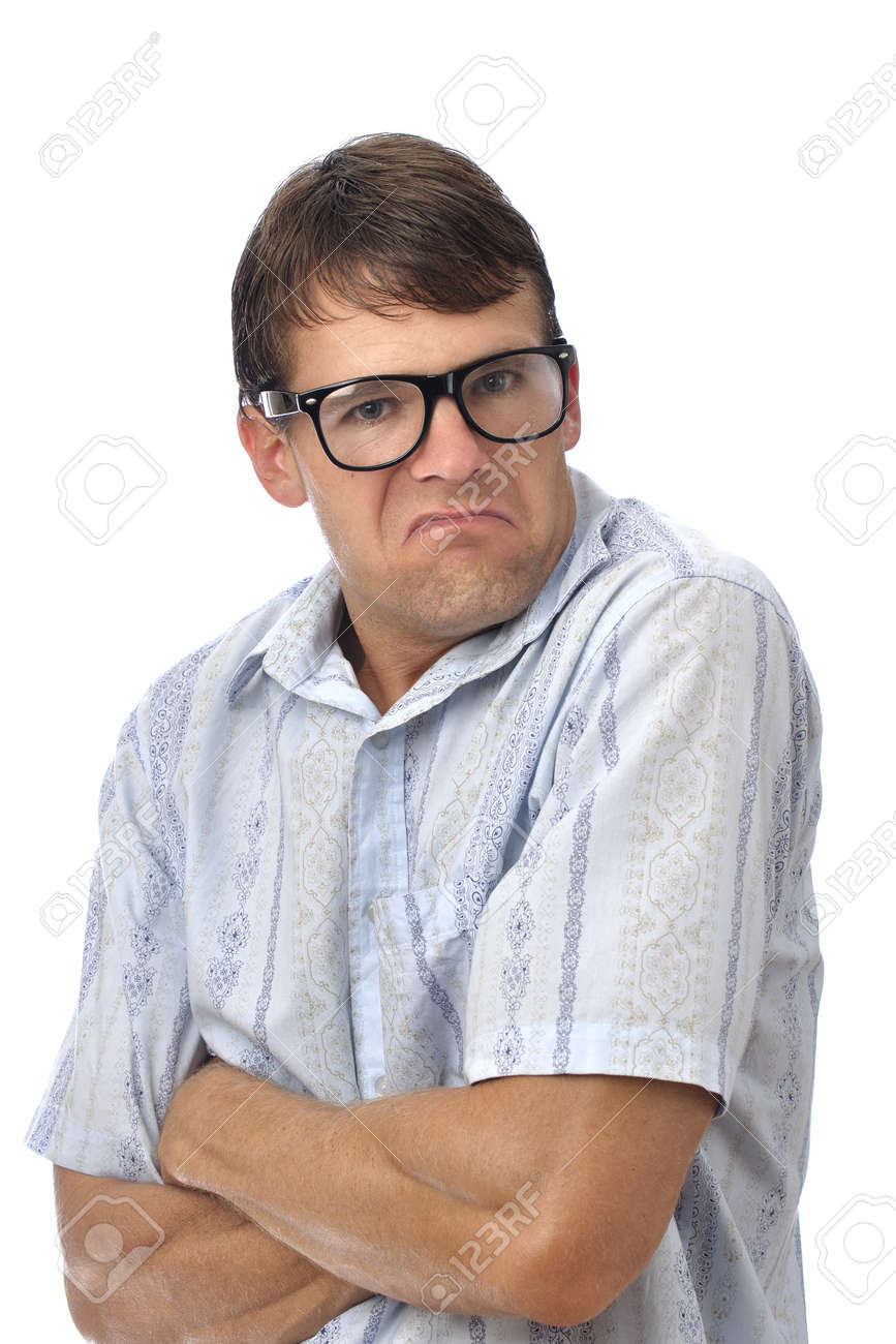 18174061-Male-nerd-with-glasses-makes-pouty-face-on-white-background-Stock-Photo.jpg