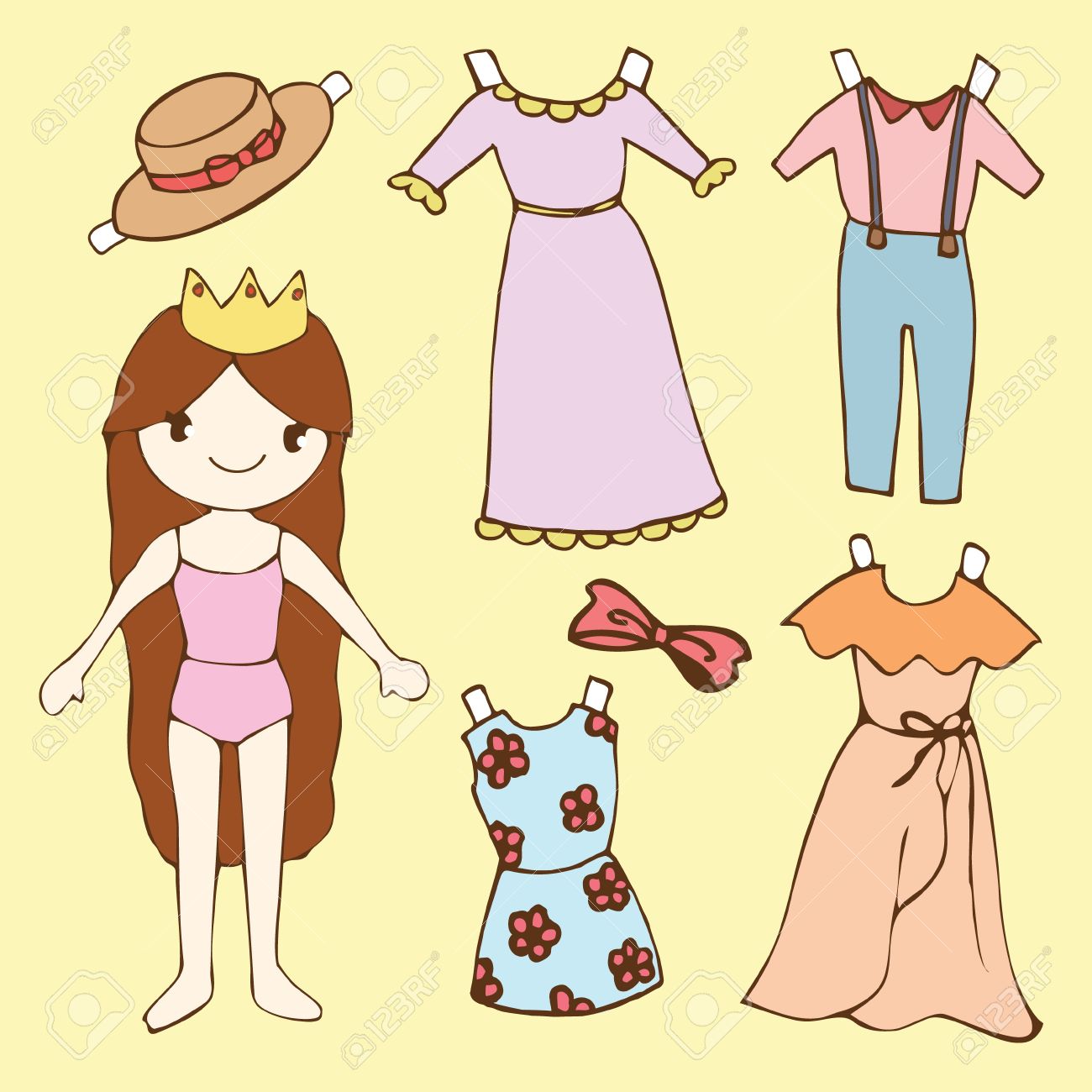 Cartoon doll dress up