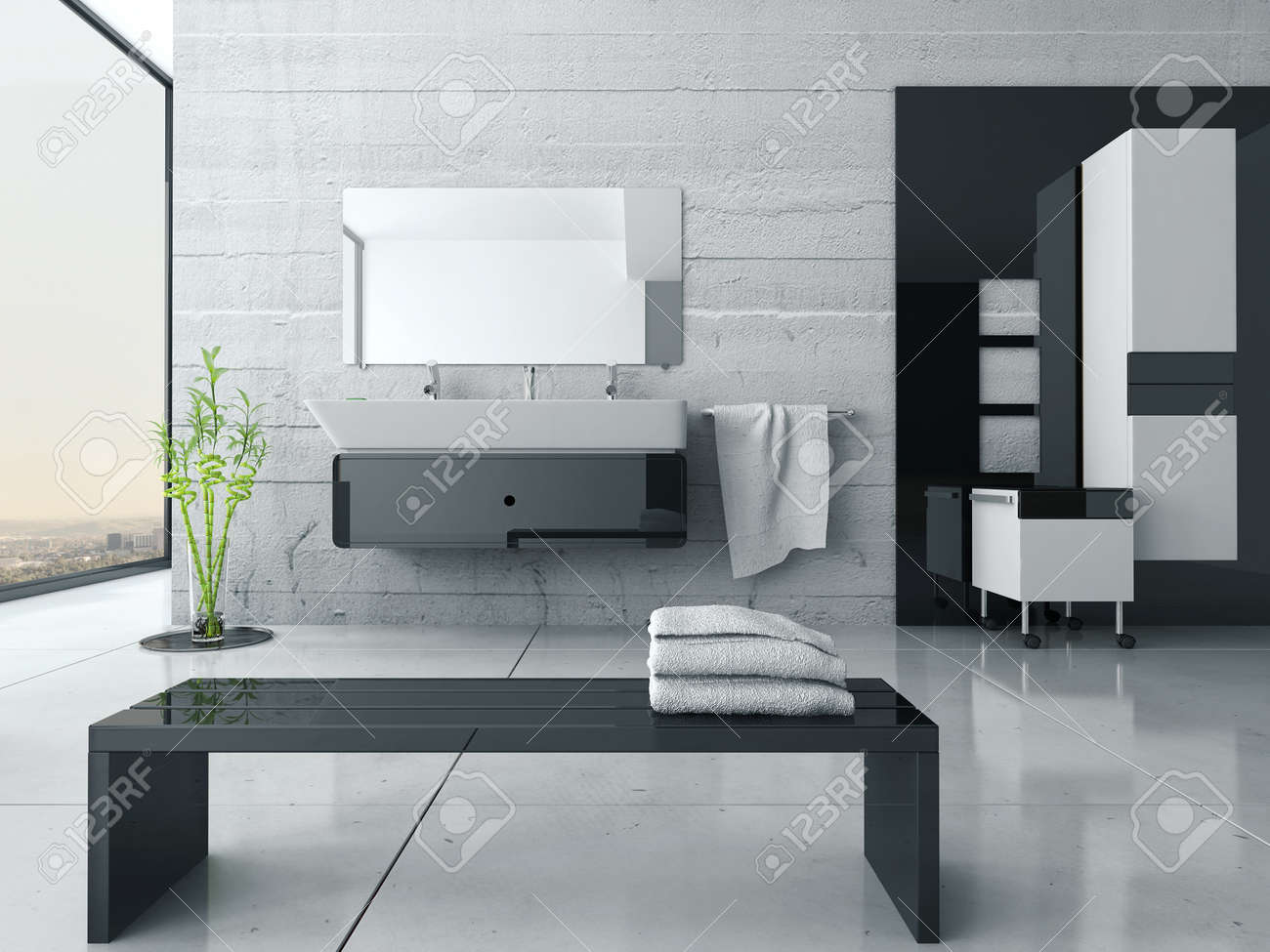 Salle de bain vert anis et noir: peinture pour meuble v dans ...