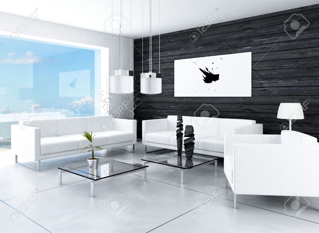 Chambre noir et blanc design: lit design dafne laque x cm p ...