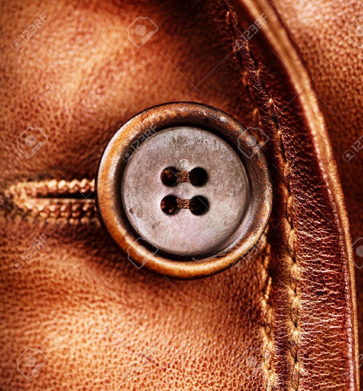 Brown Leather Texture Genuine Leather Jacket Stock Photo, Picture
