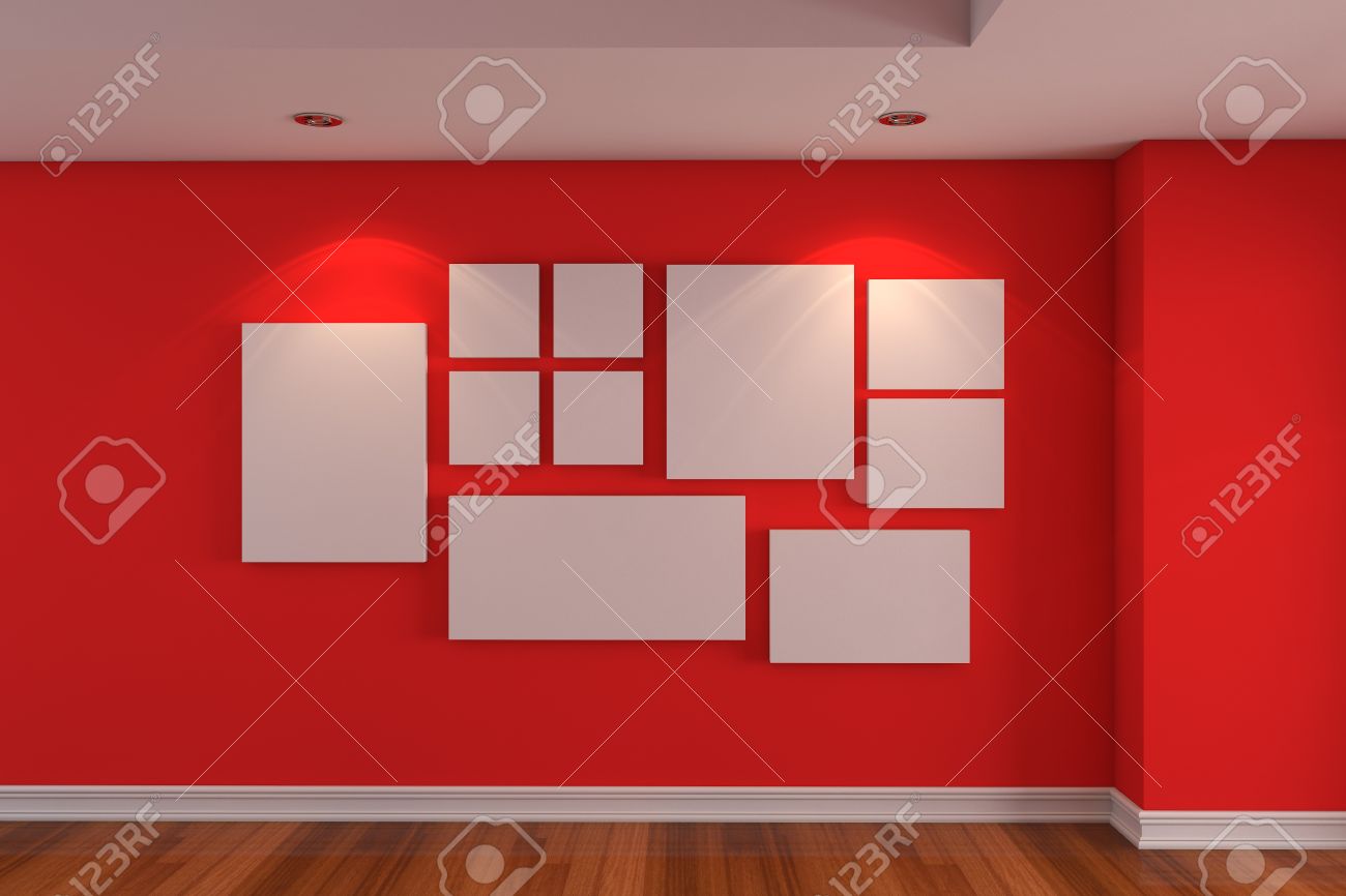 Lege binnenruimte gallery de foto op de rode muur ingericht kleur ... Muur kleur grijs rood