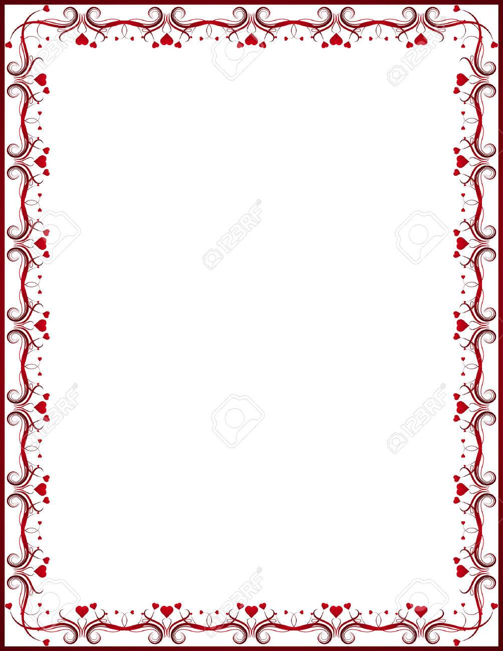 red certificate border red certificate border