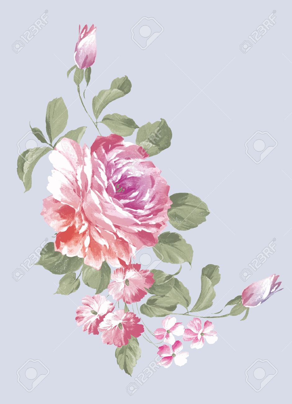 Simple Pink Rose Drawing Simple Pink Rose Drawing