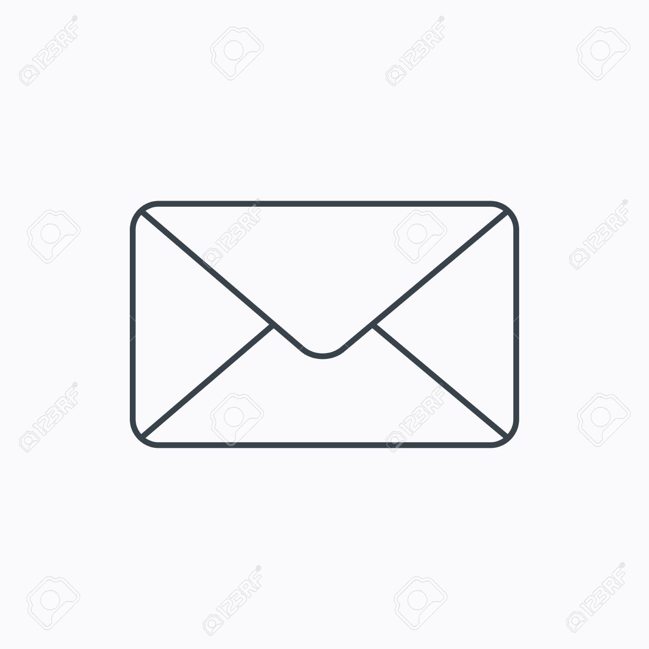 Email message sign. Internet letter symbol. Linear outline icon on white background. Vector Email Letter Background Email Letter Background Email message sign. Internet letter symbol. Linear outline icon on white background. Vector
