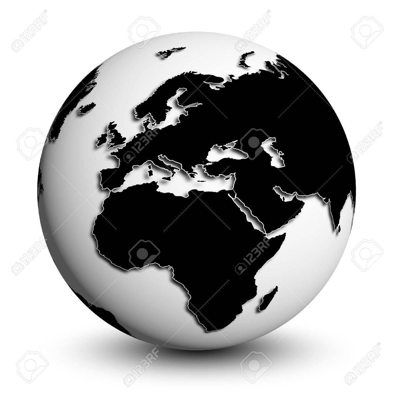 Wereldbol zwart wit royalty vrije foto's, plaatjes, beelden en ...