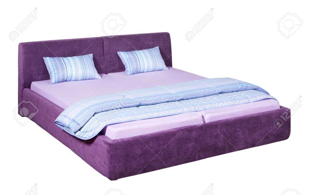 Letto matrimoniale viola: letto matrimoniale in pelle con testiera ...