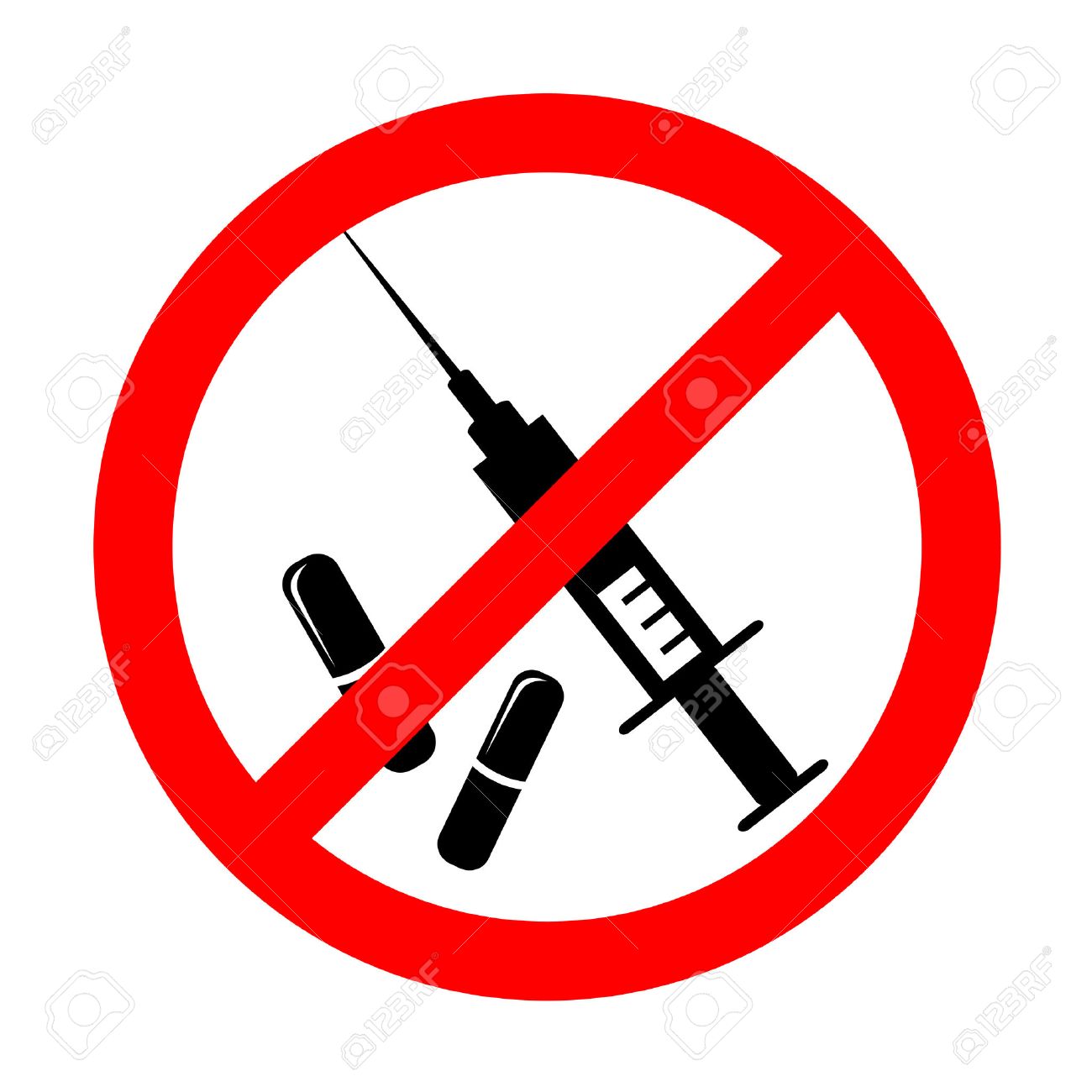 23060200-Vector-no-drugs-symbol-Stock-Ve