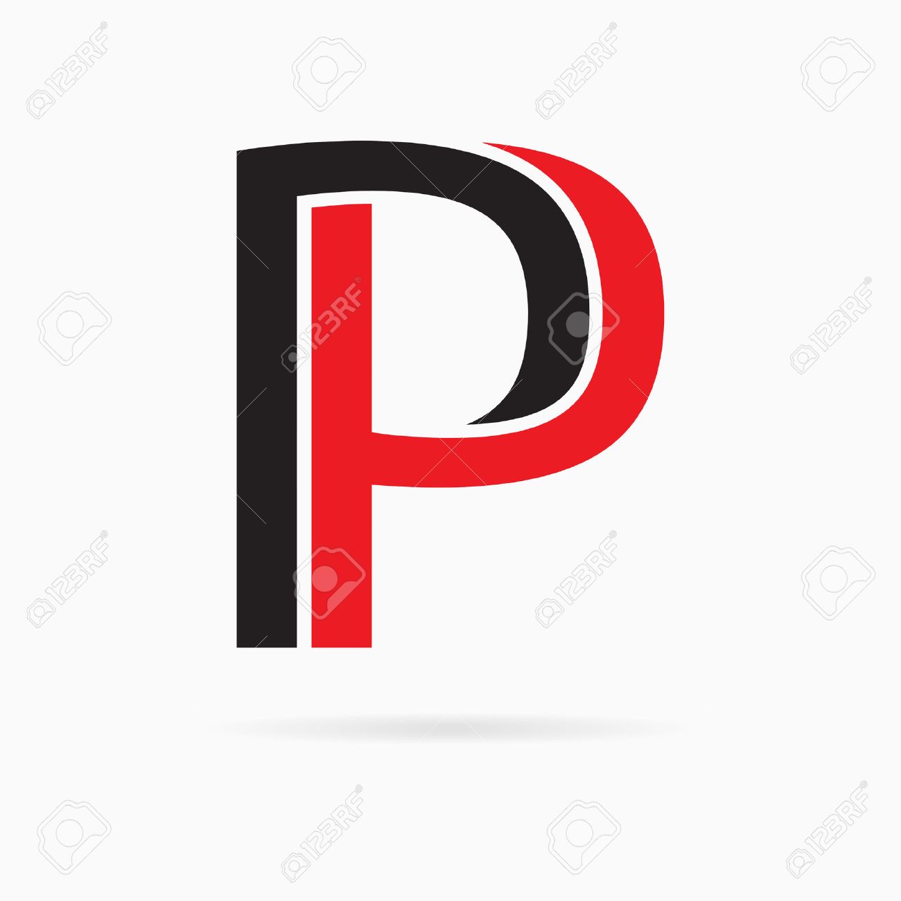 Färger på bokstaven p