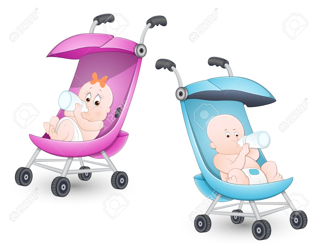 13206980-Cute-Babies-in-Stroller-Stock-Vector-baby-cartoon-stroller.jpg
