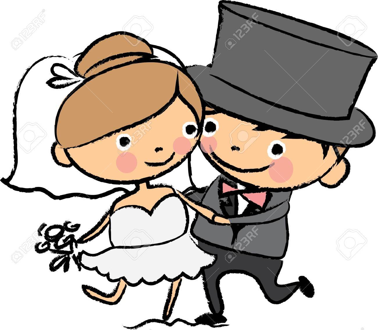 cartoon hochzeitskarten