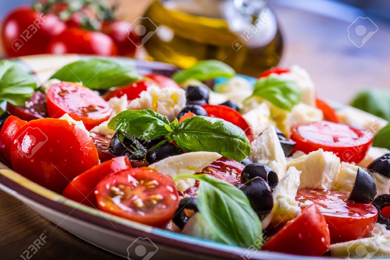 Caprese. caprese salade. italiaanse salade. mediterrane salade ...
