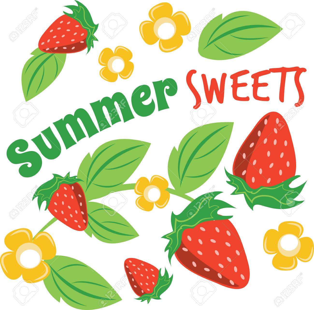 Enjoy Ripe Strawberries Vector - Little screams summer quite like the sweet scent and ripe taste of fresh, plump strawberries. Enjoy the harvest with this design on cozies, ...