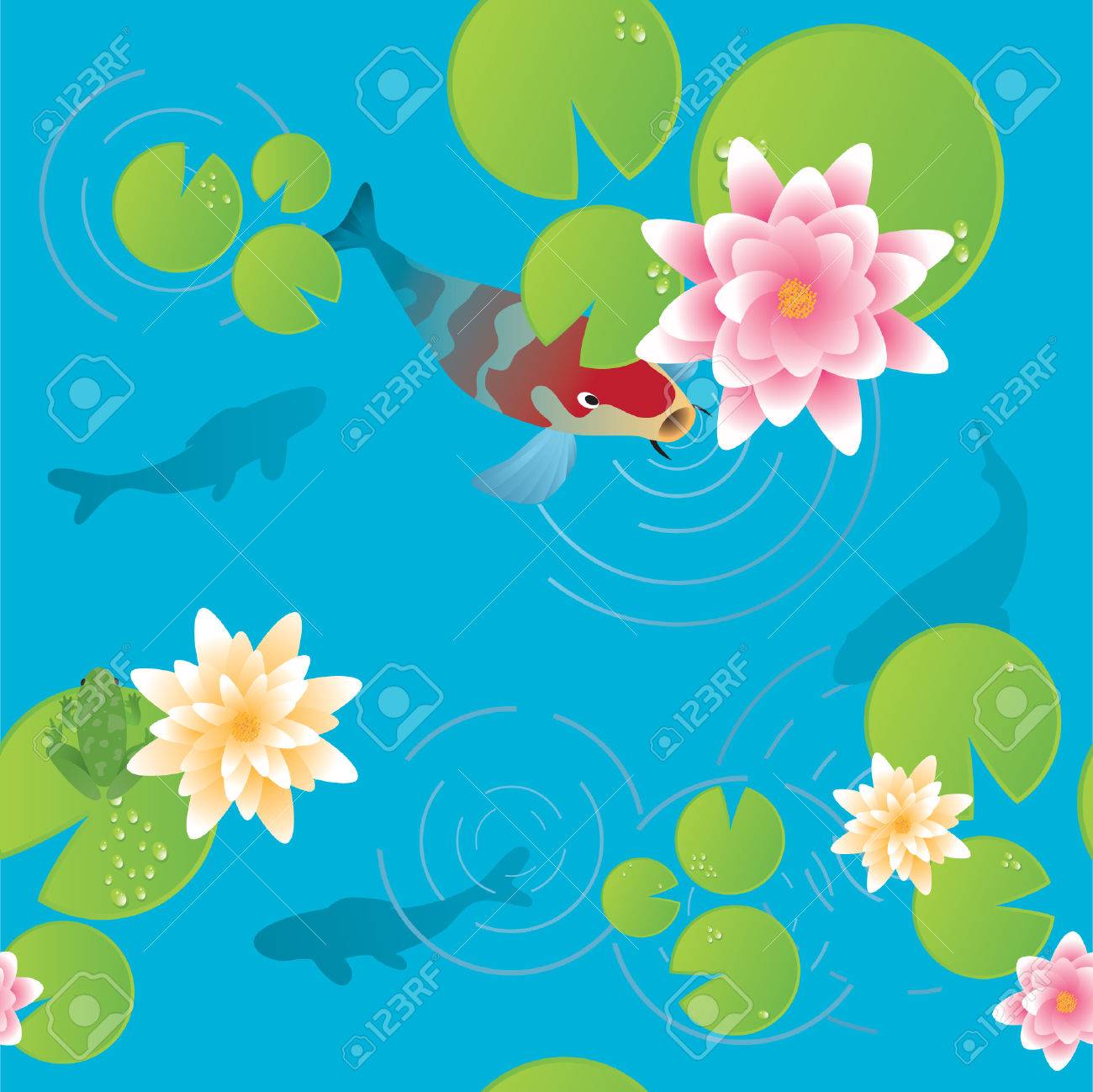 fishpond clipart