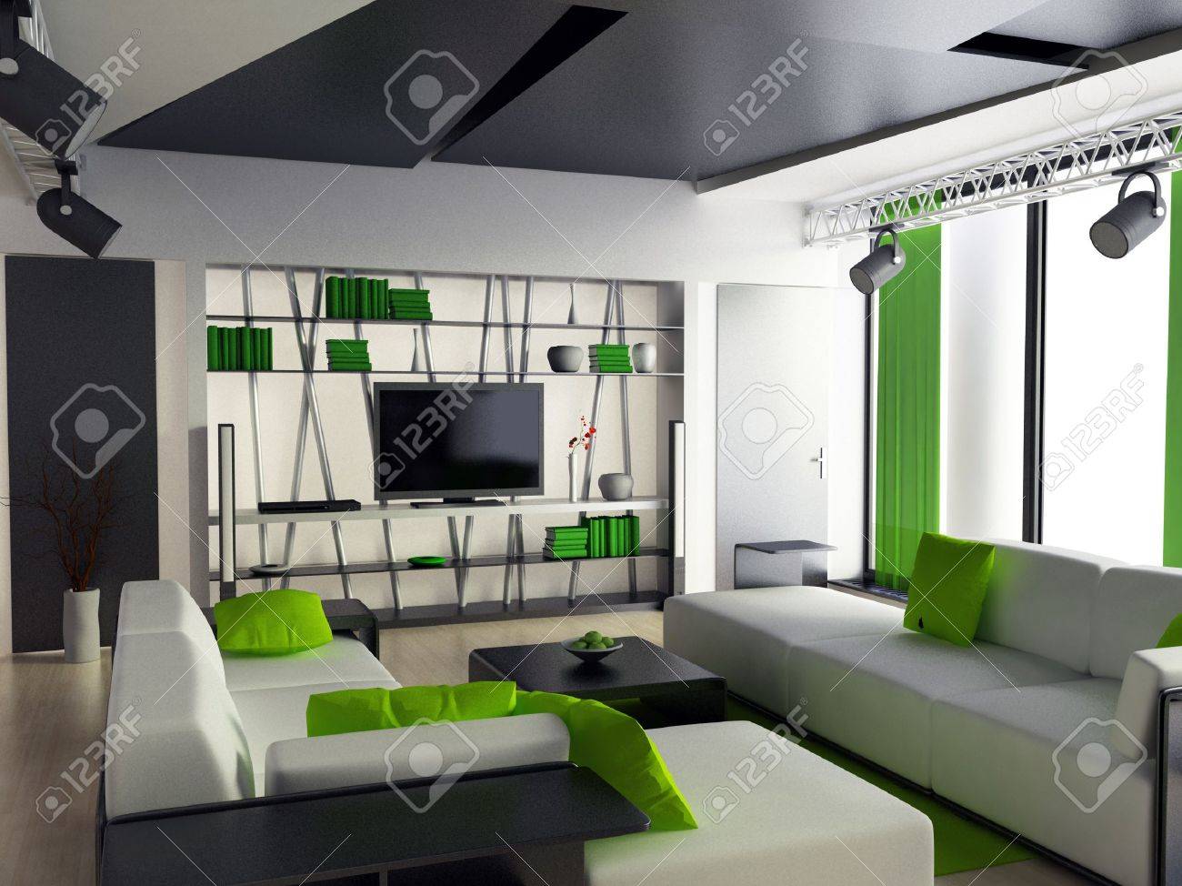 Living Room Interiors Modern Home Furniture a 3d render of modern home interior stock photo picture and interior