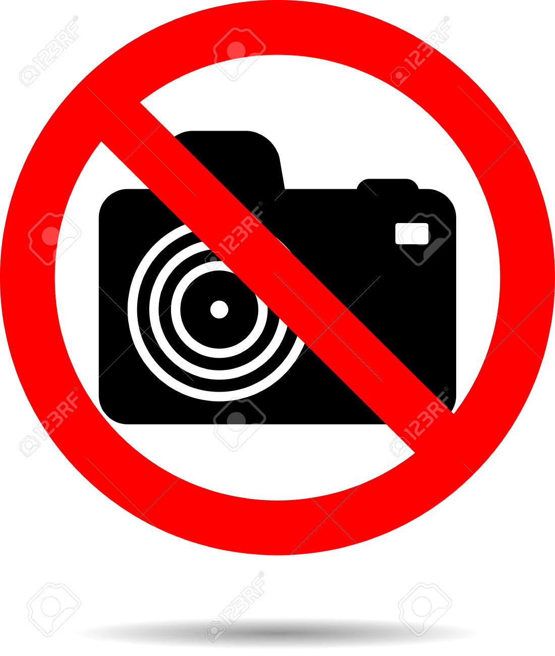 禁止写真アイコン ラベル 禁止と警告写真を撮影しません ベクトル アート デザイン抽象異常なファッションイラストのイラスト素材 ベクタ Image