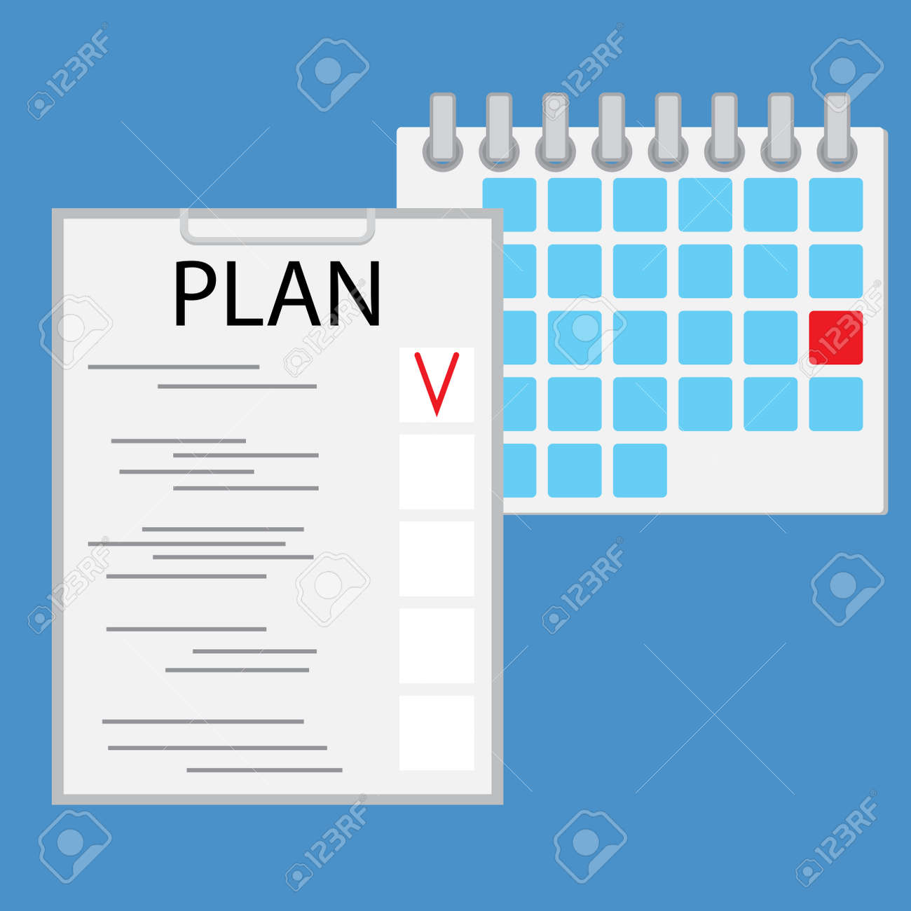planning day work flat business work every day schedule plan work schedule planning