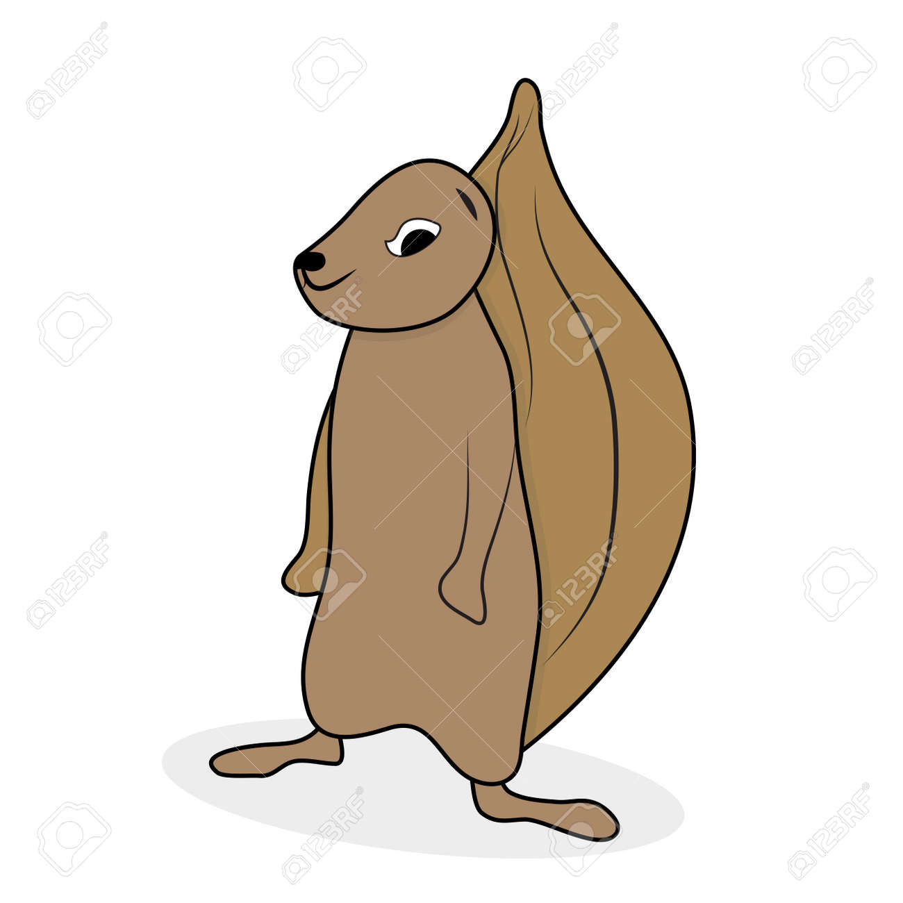 漫画の動物の地上リス 分離されたリスとリス ベクトル イラスト のイラスト素材 ベクタ Image 漫画の動物の地上リス 分離されたリスとリス ベクトル イラスト のイラスト素材 ベクタ Image