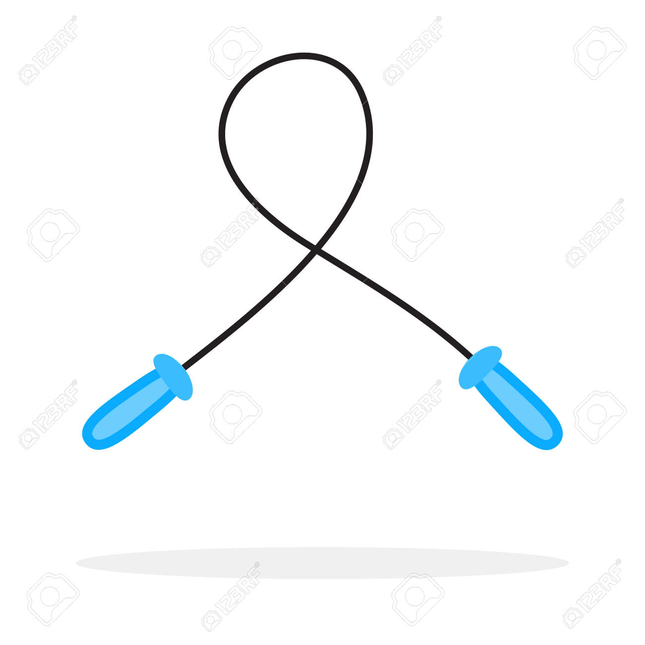 Skipping Rope Isolated Vector Jump Rope Illustration Royalty Free Cliparts Vectors And Stock Illustration Image